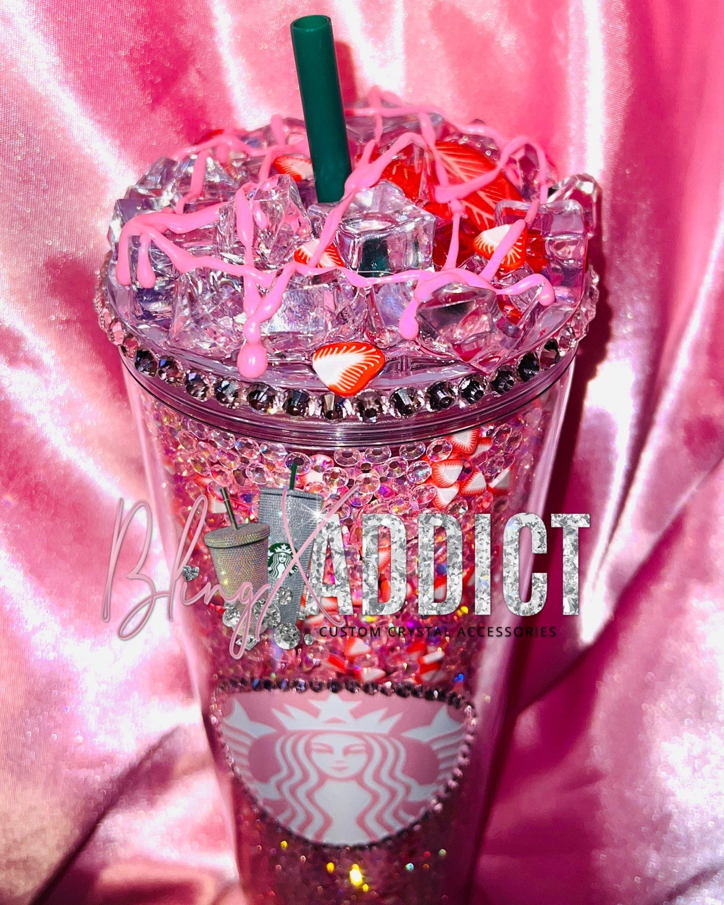 Strawberry Crush Crystal Craze Starbucks Tumbler