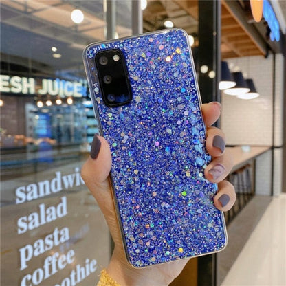 Bling Glitter Sequins Phone Case For Samsung Galaxy For Samsung S20 Blue Mobile Phone Cases by Bling Addict | BlingxAddict