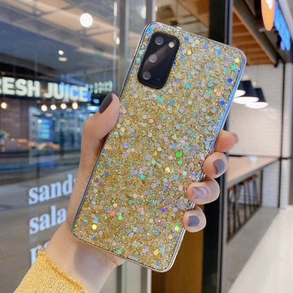 Bling Glitter Sequins Phone Case For Samsung Galaxy For Samsung S20 Plus Gold Mobile Phone Cases by Bling Addict | BlingxAddict