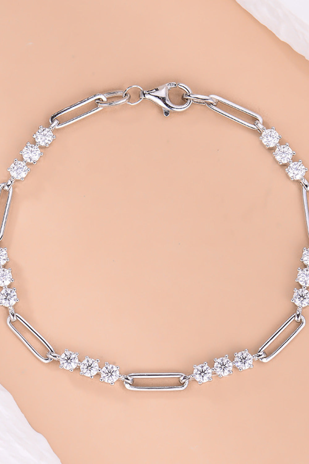 1.8 Carat Moissanite 925 Sterling Silver Bracelet One Size Bracelets by Trendsi | BlingxAddict