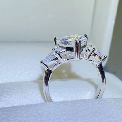 3 Carat Moissanite 925 Sterling Silver Ring Silver Jewelry by Trendsi | BlingxAddict