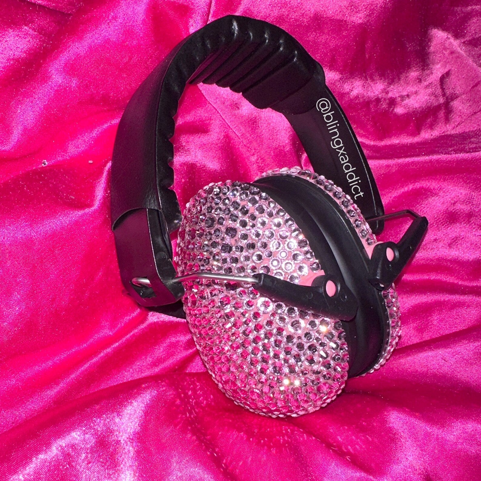 Crystalized Hearing Protection and Noise Reduction Earmuffs Lightweight, Adjustable and Foldable NRR 20dB CLOTHING, SHOES & ACCESSORIES by BlingxAddict | BlingxAddict
