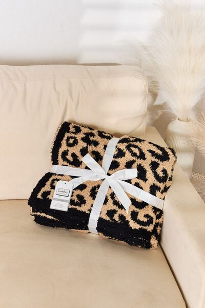 Cuddley Leopard Decorative Throw Blanket One Size Home by Trendsi | BlingxAddict