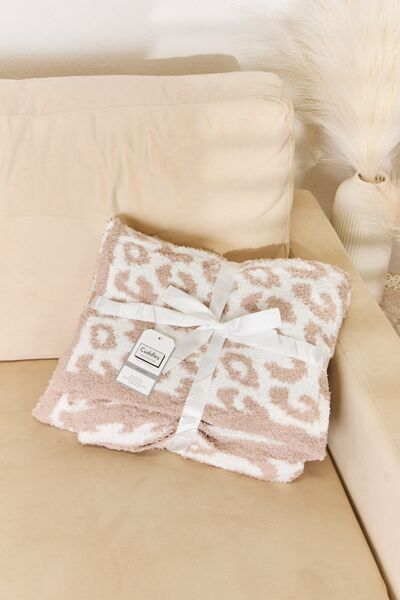 Cuddley Leopard Decorative Throw Blanket One Size Home by Trendsi | BlingxAddict
