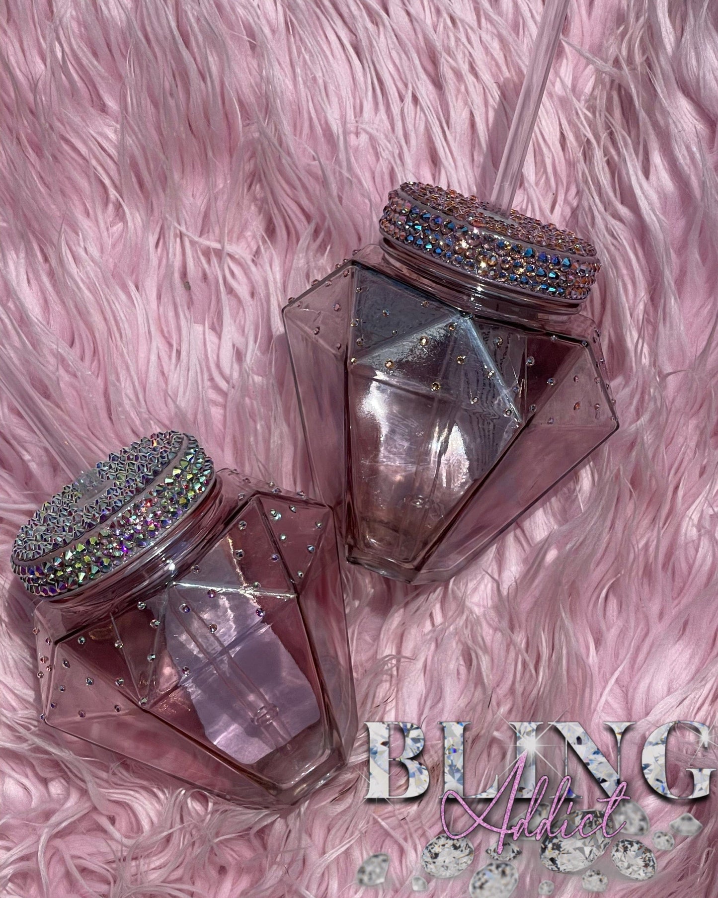 Diamond Bomb 16oz Glass Crystal Tumbler by Bling Addict | BlingxAddict