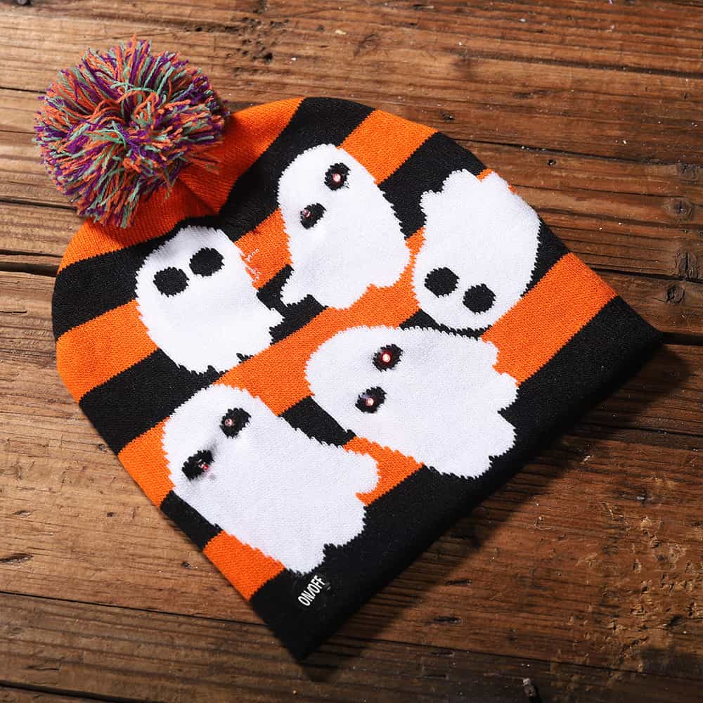 Halloween Light-Up Beanie Style D One Size CLOTHING, SHOES & ACCESSORIES by Trendsi | BlingxAddict