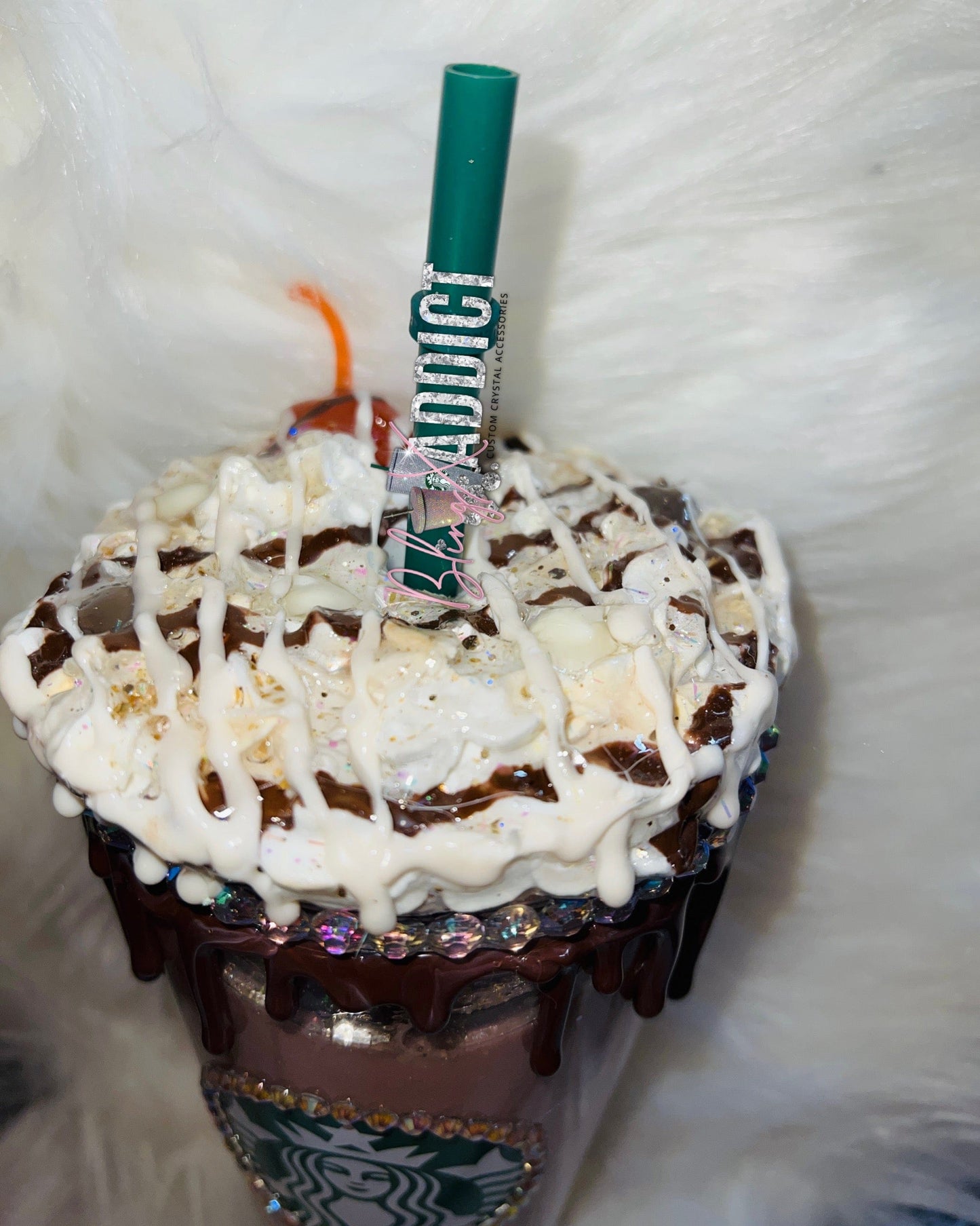 ‘Love You A Latte’ Deco Glitter Globe 24oz Starbucks Tumbler Yes 16oz Tumblers by Bling Addict | BlingxAddict