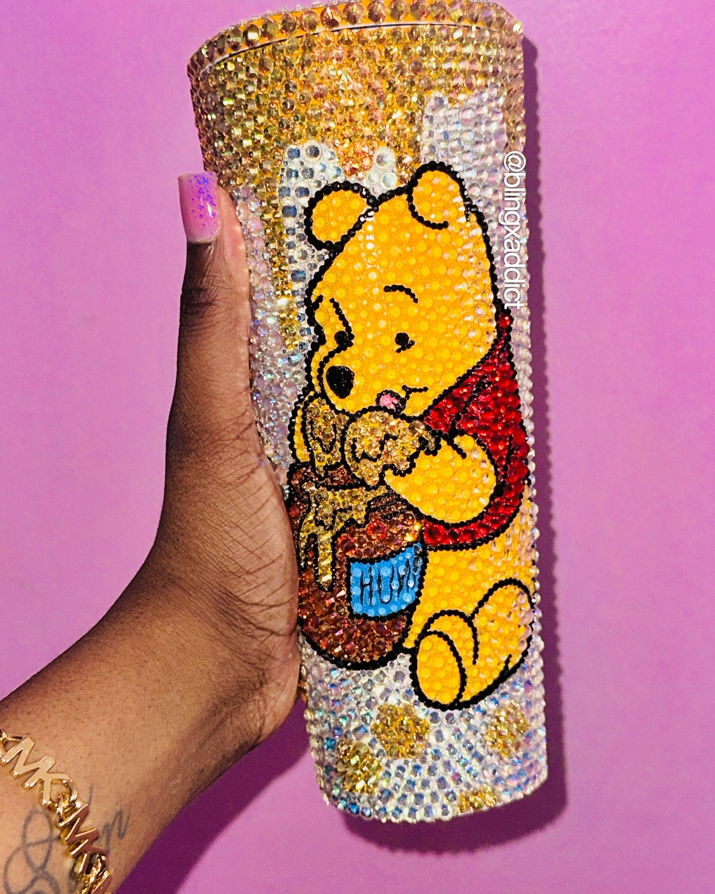 Winnie The Pooh Starbucks Bling Tumbler Cup by Bling Addict | BlingxAddict