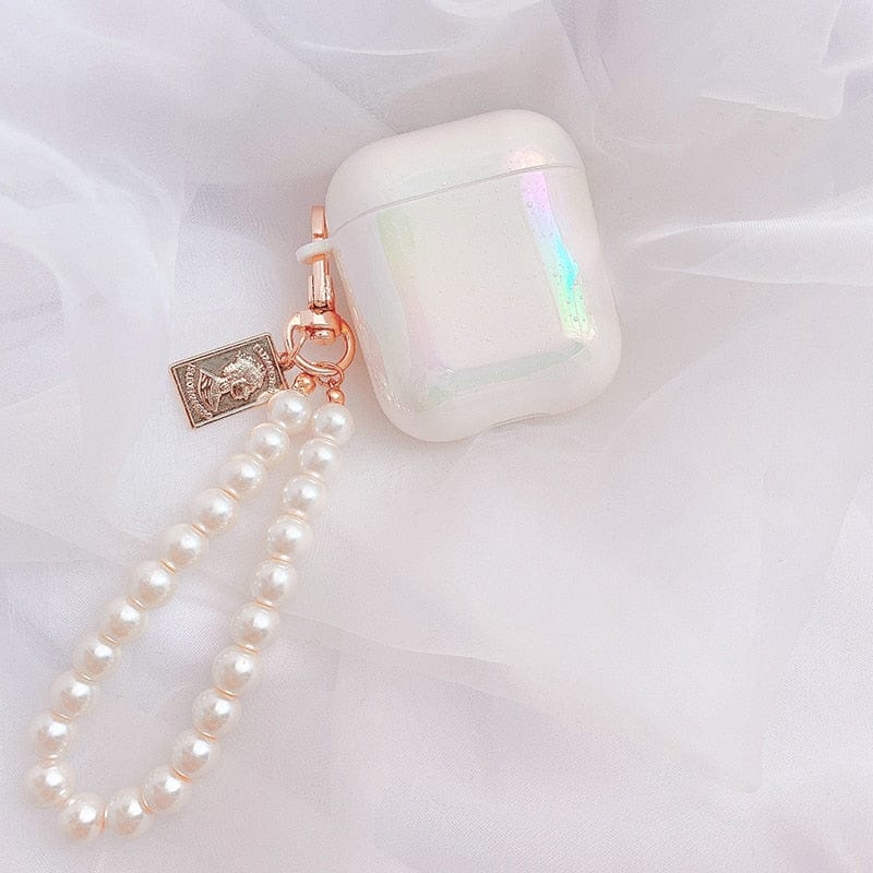 3D Pearl Hard Cover Case For Airpods 1/2 & Pro by Bling Addict | BlingxAddict
