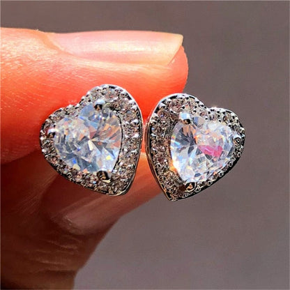 'Alicia' Crystal Sterling Silver Stud Earrings Earrings by Bling Addict | BlingxAddict