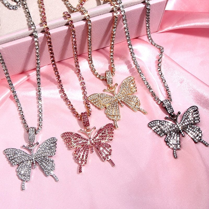 'Always Fly' Butterfly Pendant Necklace Necklaces by Bling Addict | BlingxAddict