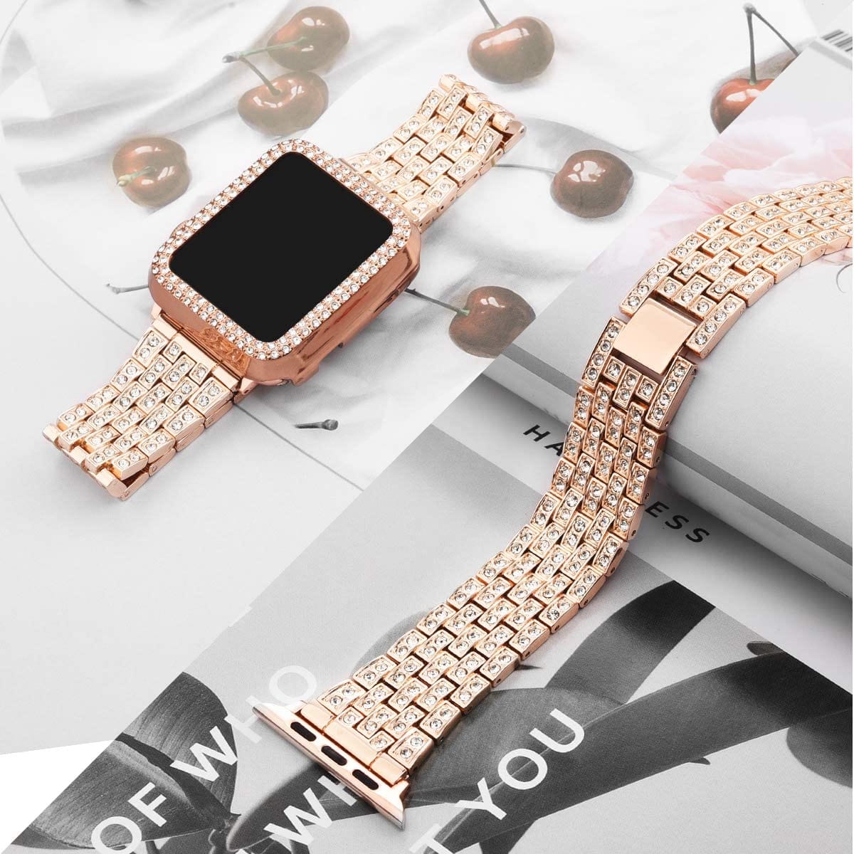 Apple Watch Diamond Strap & Case (Series 7 6 SE 5 4 3) by Bling Addict | BlingxAddict