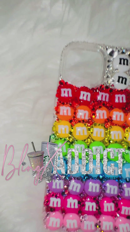 Design: Rainbow M&M Crystal Candy Case