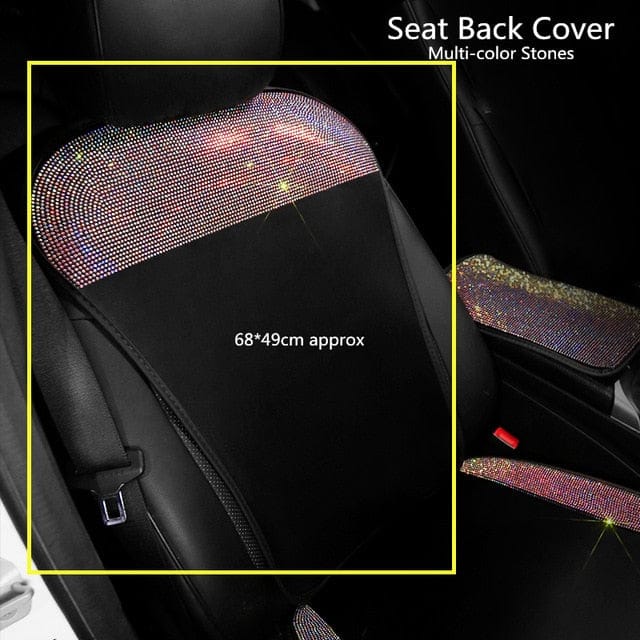 Bedazzled Crystal Car Seat Covers 1pc seat back crystal - clear ab Vehicle Parts & Accessories by Bling Addict | BlingxAddict
