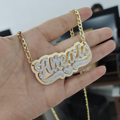 ‘Bling Bae’ Double Gold Necklace gold 40cm Necklaces by Bling Addict | BlingxAddict