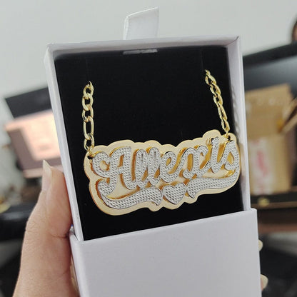 ‘Bling Bae’ Double Gold Necklace Necklaces by Bling Addict | BlingxAddict