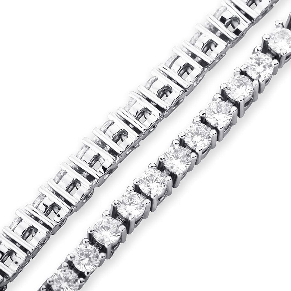'Bling Bling' 3mm Tennis CZ Anklet jewelry by Bling Addict | BlingxAddict