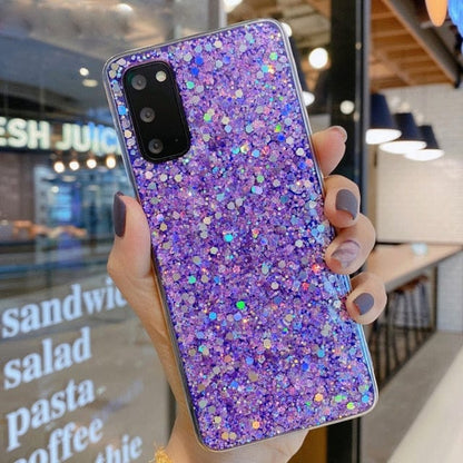Bling Glitter Sequins Phone Case For Samsung Galaxy For Samsung S20 Plus Purple Mobile Phone Cases by Bling Addict | BlingxAddict
