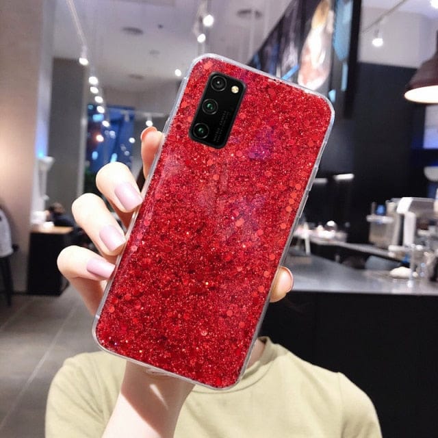 Bling Glitter Sequins Phone Case For Samsung Galaxy For Samsung S20 Red Mobile Phone Cases by Bling Addict | BlingxAddict