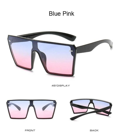 'Blocka' Vintage Square Oversized Sunglasses by BlingxAddict | BlingxAddict