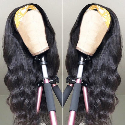 Brazilian Body Wave Human Hair Headband Wig Hair Extensions by Bling Addict | BlingxAddict