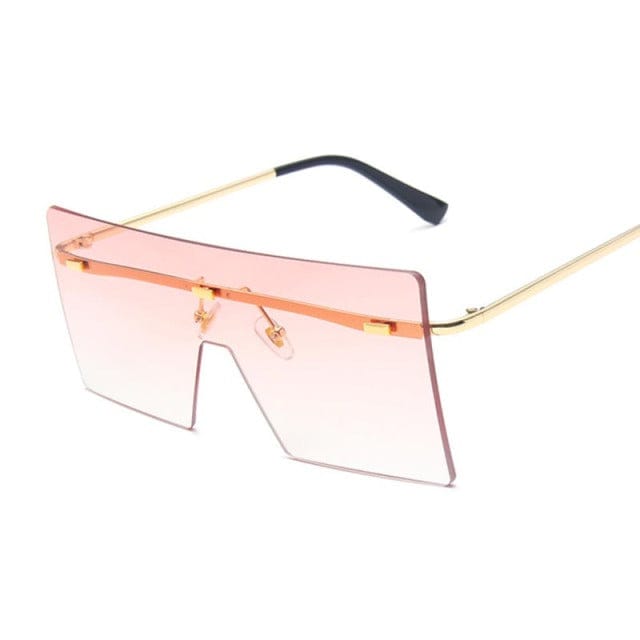 'Candy Shade' Vintage Oversized Square Sunglasses Ombre Pink by BlingxAddict | BlingxAddict