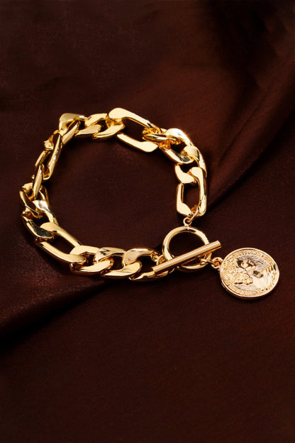 'ChaChing!' Chunky Chain Toggle Clasp Bracelet Bracelets by Trendsi | BlingxAddict
