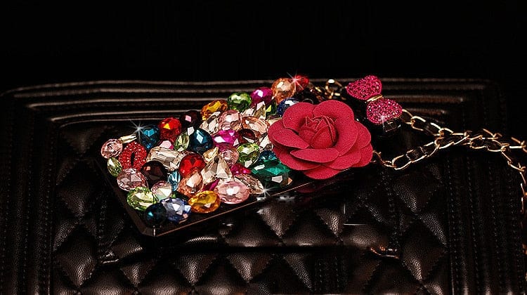 'Flower Jewel' Perfume Bottle Case for iPhone and Samsung Mobile Phone Cases by Bling Addict | BlingxAddict