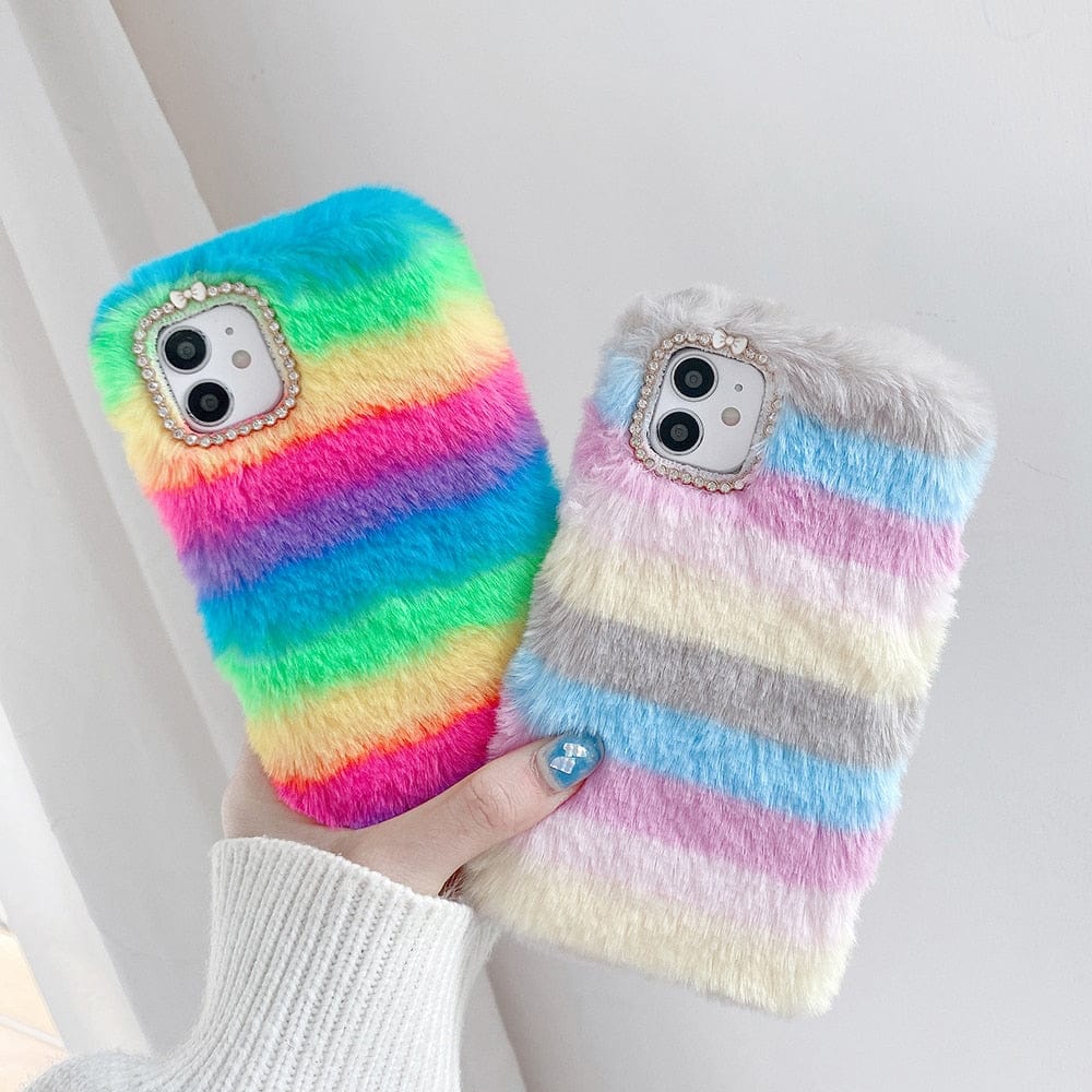 'Fuzzy Warmth" Faux iPhone Case by Bling Addict | BlingxAddict