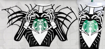 ‘Halloween Bae’ Snowglobe Tumbler 16 oz Yes Jack Loves Starbucks Tumblers by Bling Addict | BlingxAddict