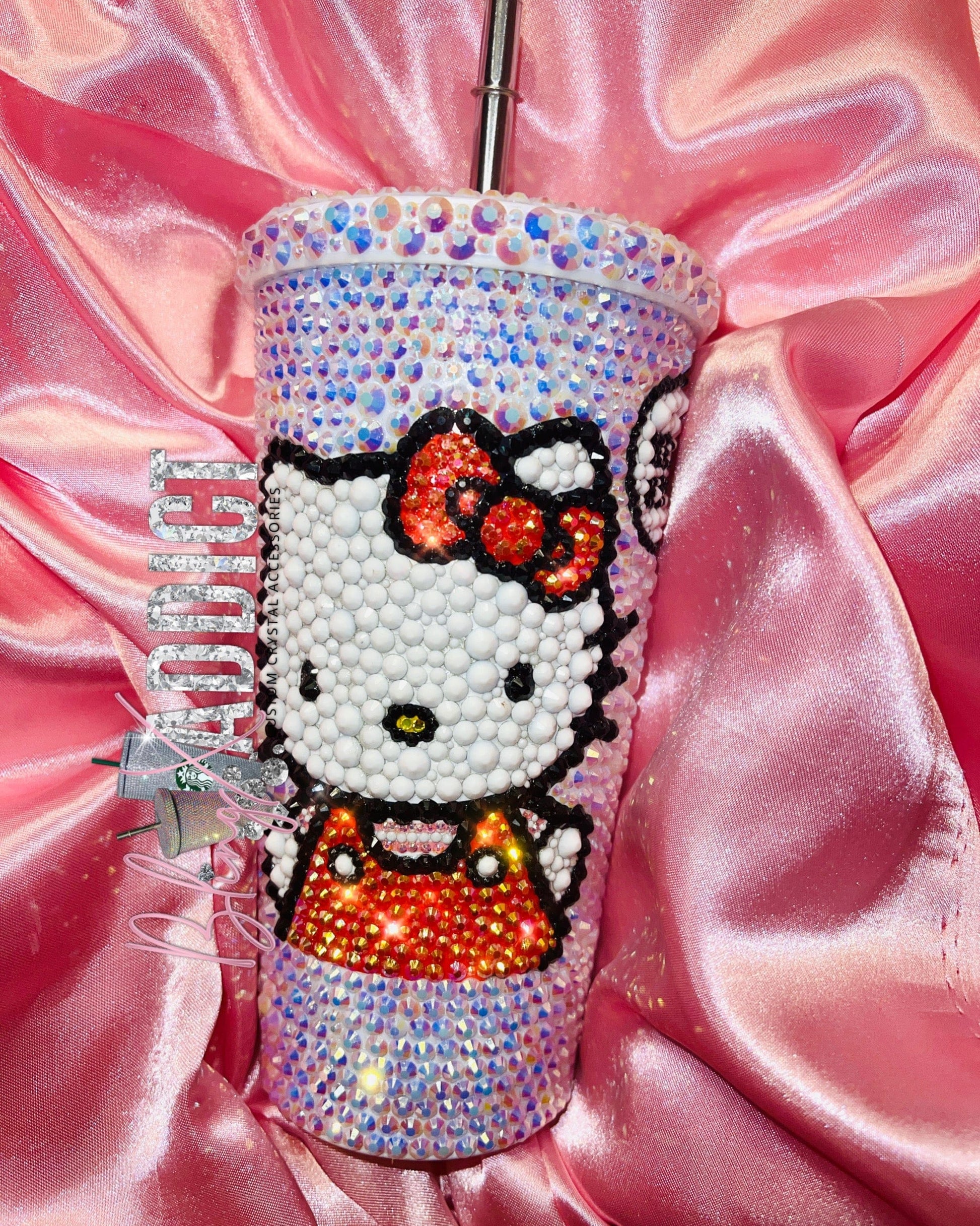 'Hello' - Hello Kitty Jelly Crystal Bling Tumbler 16 oz No by Bling Addict | BlingxAddict