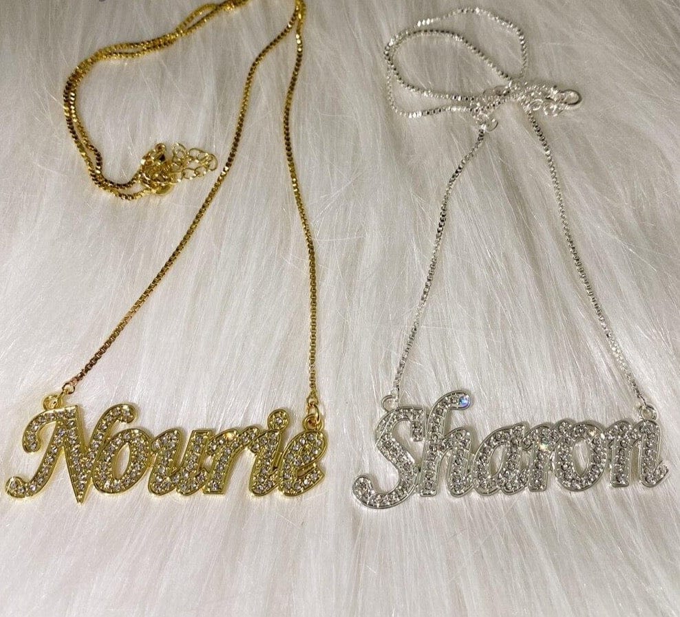 Custom Crystal Name Necklace