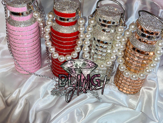 ‘I Only Drink Diamonds’ Insulanted Canteen Tumbler Tumblers by Bling Addict | BlingxAddict