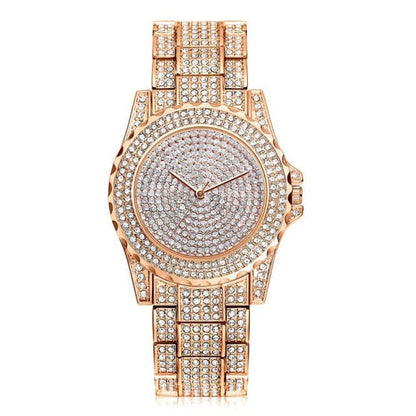 'Ice, Ice' Feminino Relogio Crystal Stainless Steel Watch Rose Gold Watches by Bling Addict | BlingxAddict