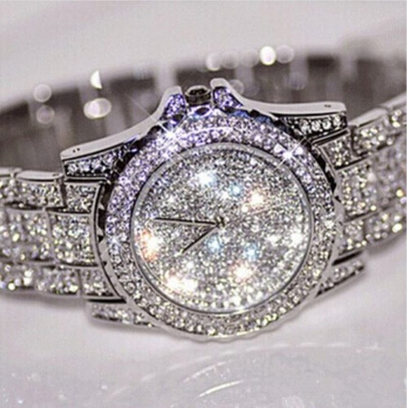 'Ice, Ice' Feminino Relogio Crystal Stainless Steel Watch Watches by Bling Addict | BlingxAddict