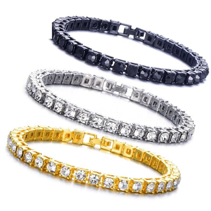 'Iced Out' Crystal Single/Double Row Tennis Bracelet by Bling Addict | BlingxAddict