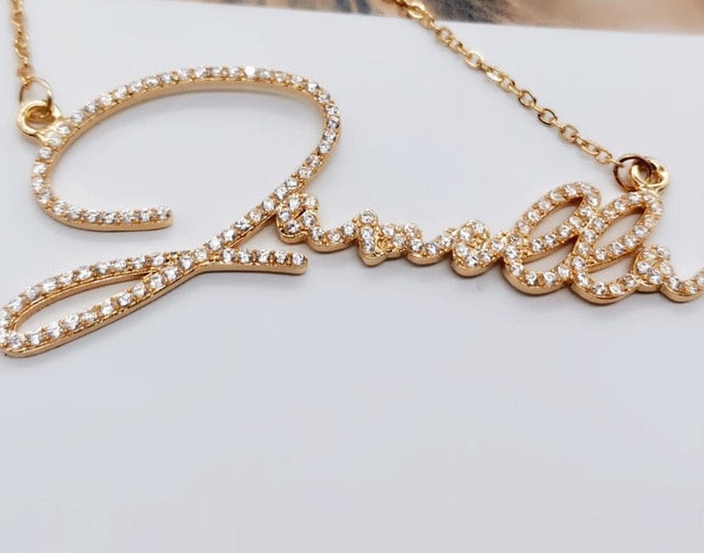 'Jan Hancock' Crystal CZ Pendant Necklace Chain by BlingxAddict | BlingxAddict