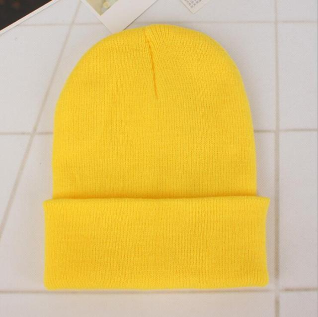 'Lit Vibes' Beanie Canary Yellow Accessories by Bling Addict | BlingxAddict