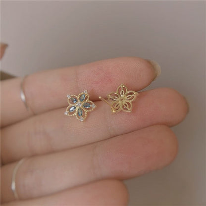 'Lotus' 925 Sterling Silver Flower Earrings Earrings by BlingxAddict | BlingxAddict