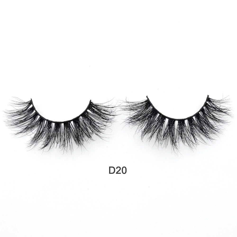 Mink False Eyelashes D Series D20 by Divine Couture | BlingxAddict