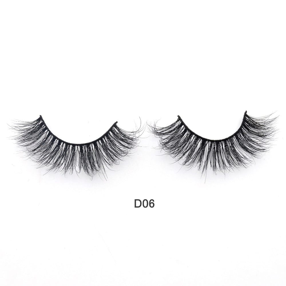 Mink False Eyelashes D Series D6 by Divine Couture | BlingxAddict
