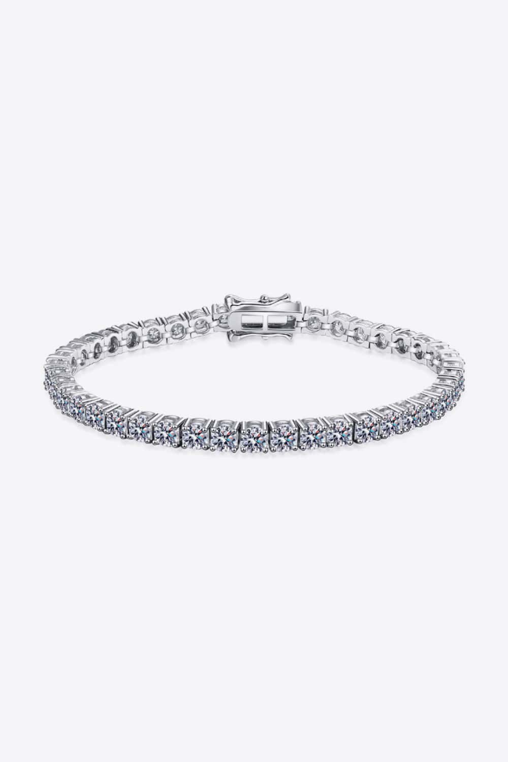 Moissanite Bracelet Silver One Size CLOTHING, SHOES & ACCESSORIES by Trendsi | BlingxAddict