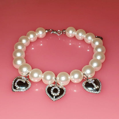 ‘Mother of Pearl’ Customized Necklace or Bracelet Bracelets by Bling Addict | BlingxAddict
