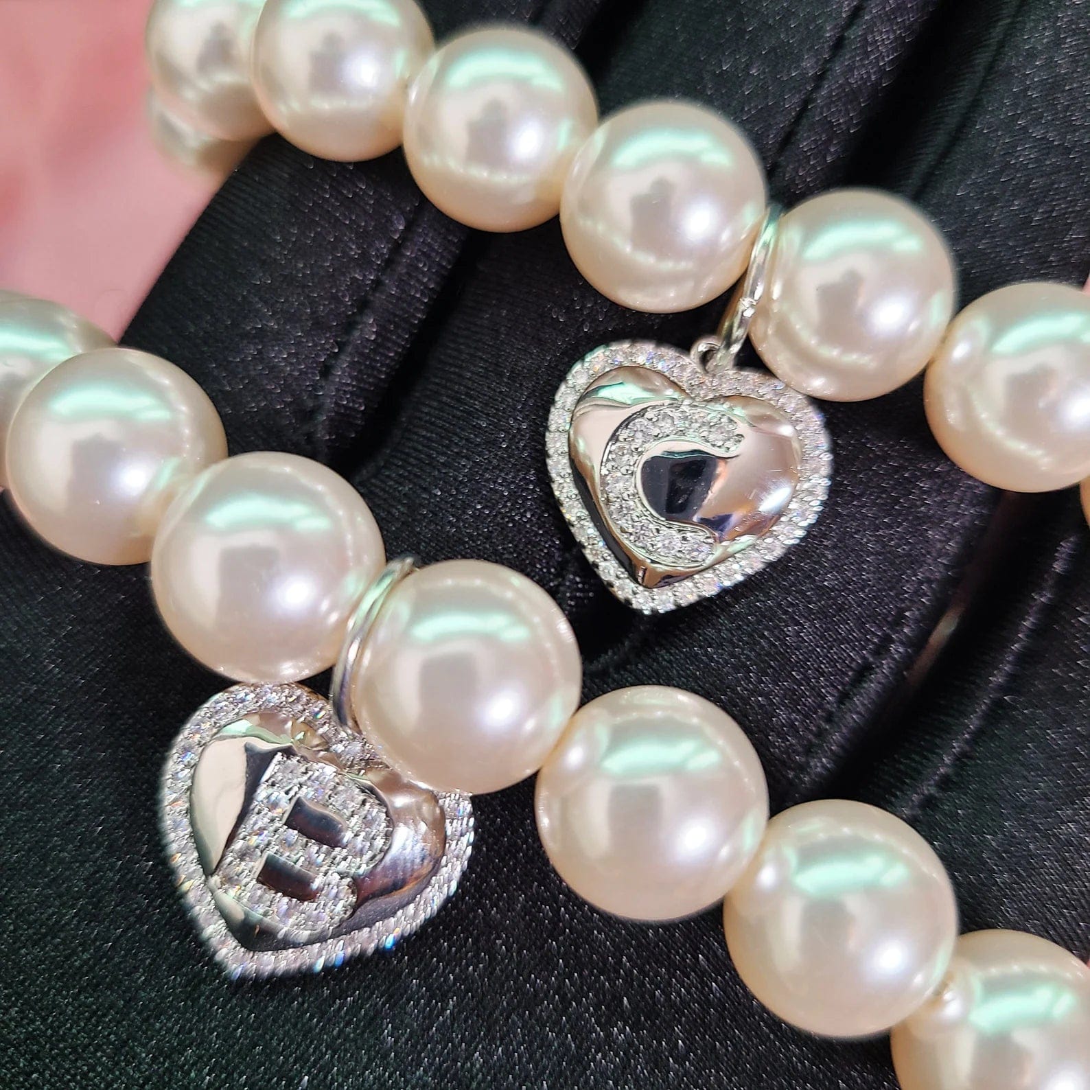 ‘Mother of Pearl’ Customized Necklace or Bracelet Bracelets by Bling Addict | BlingxAddict