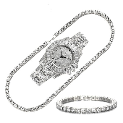 'Now Watch Me Dazzle' Crystal Watch Set jewelry by Bling Addict | BlingxAddict