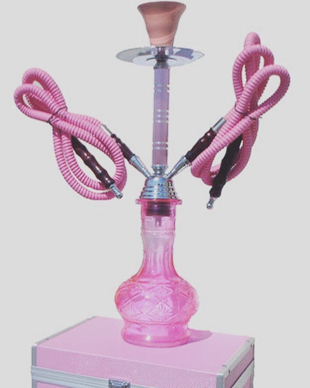 Pink 22" or 18" Glass Hookah Shisha Accessories by Ai Candy Bling | BlingxAddict