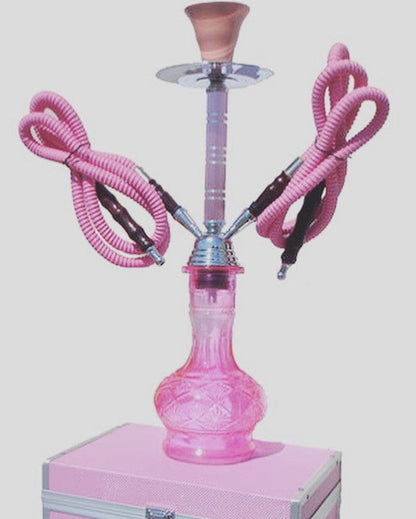 Pink 22" or 18" Glass Hookah Shisha Accessories by Ai Candy Bling | BlingxAddict