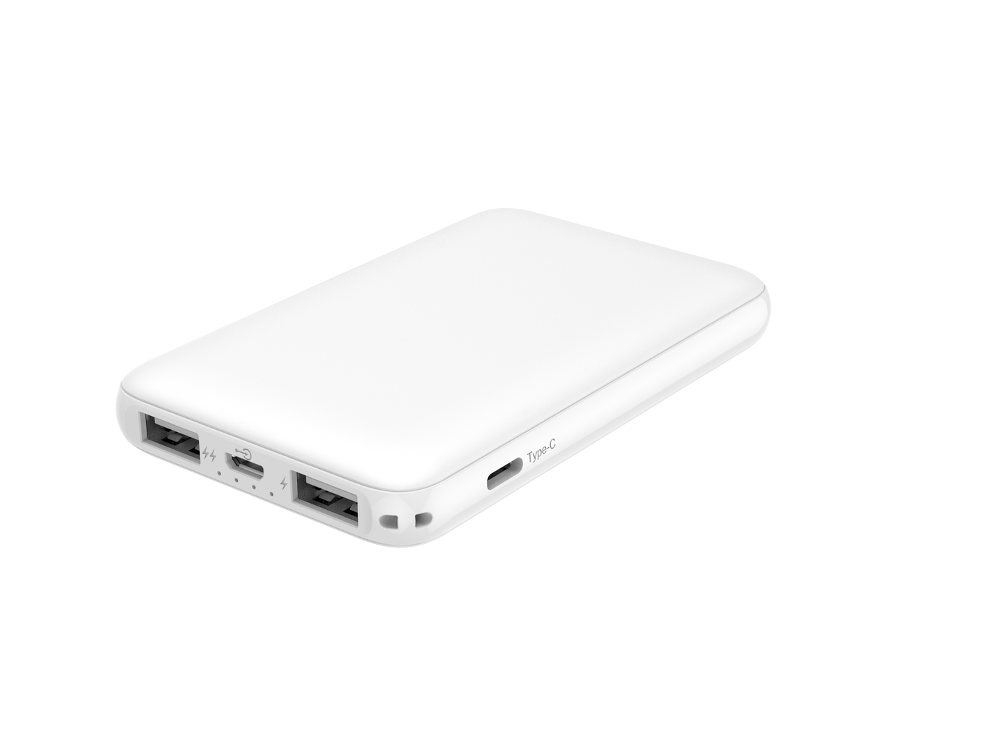 Powerbank - 5000mAh Dual USB-A + USB-C G61-C White Cellphones & Telecommunications - Mobile Phone Accessories - Power Bank by Trybe Mobile | BlingxAddict