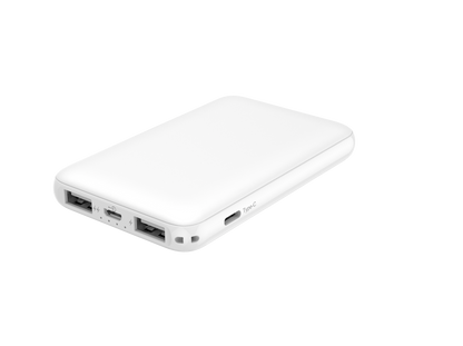 Powerbank - 5000mAh Dual USB-A + USB-C G61-C White Cellphones & Telecommunications - Mobile Phone Accessories - Power Bank by Trybe Mobile | BlingxAddict