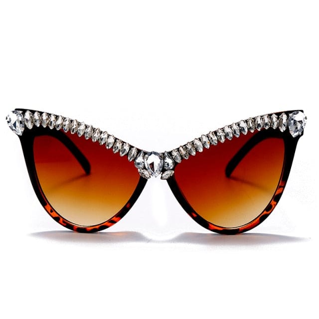 'Pretty Wings' Oversized Diamond Sunglasses 1 United States by Bling Addict | BlingxAddict